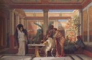 Alma-Tadema, Sir Lawrence Gustave Boulanger,The Rehearsal in the House of the Tragic Poet (mk23) oil on canvas